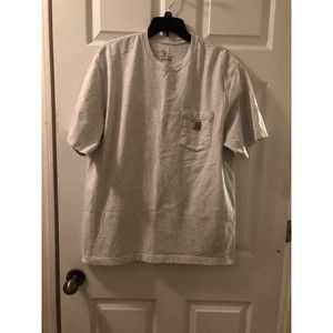 Carhartt Workwear Pocket Cotton T-Shirt - Heather Grey Distressed